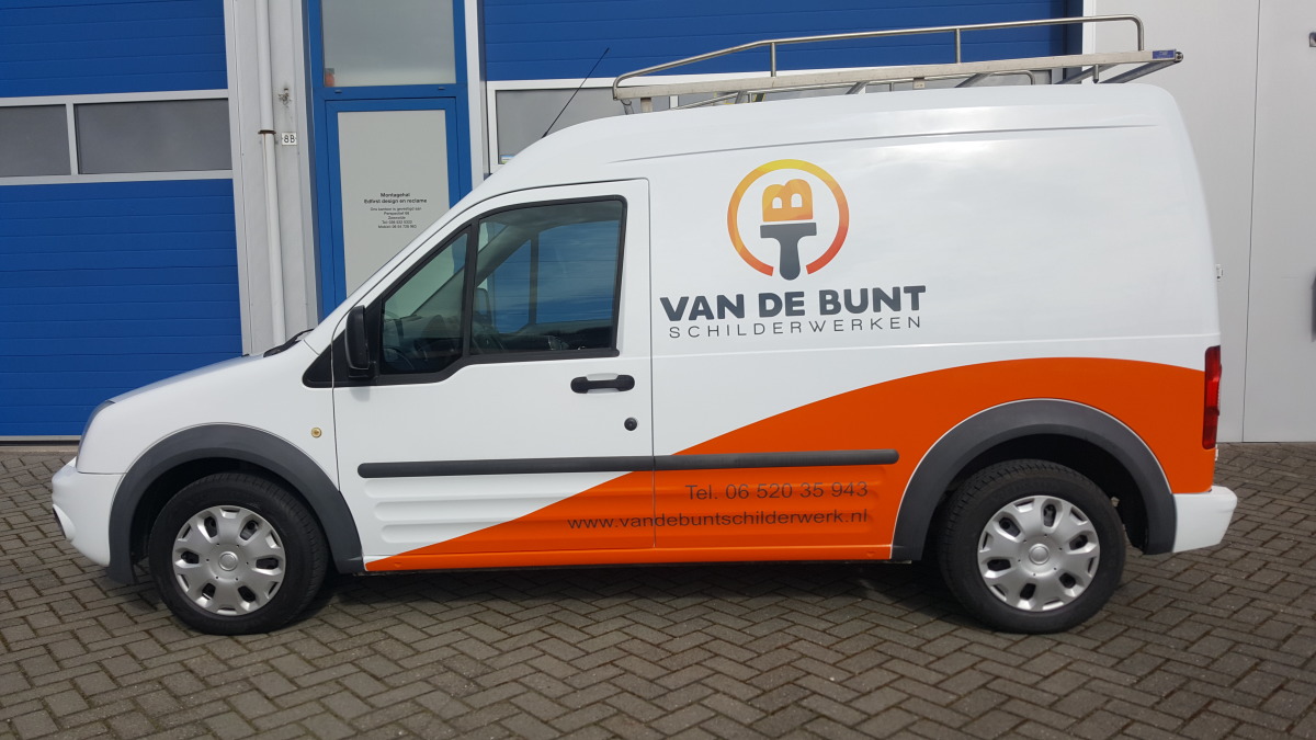 Autoreclame van de Bunt Schilderwerken