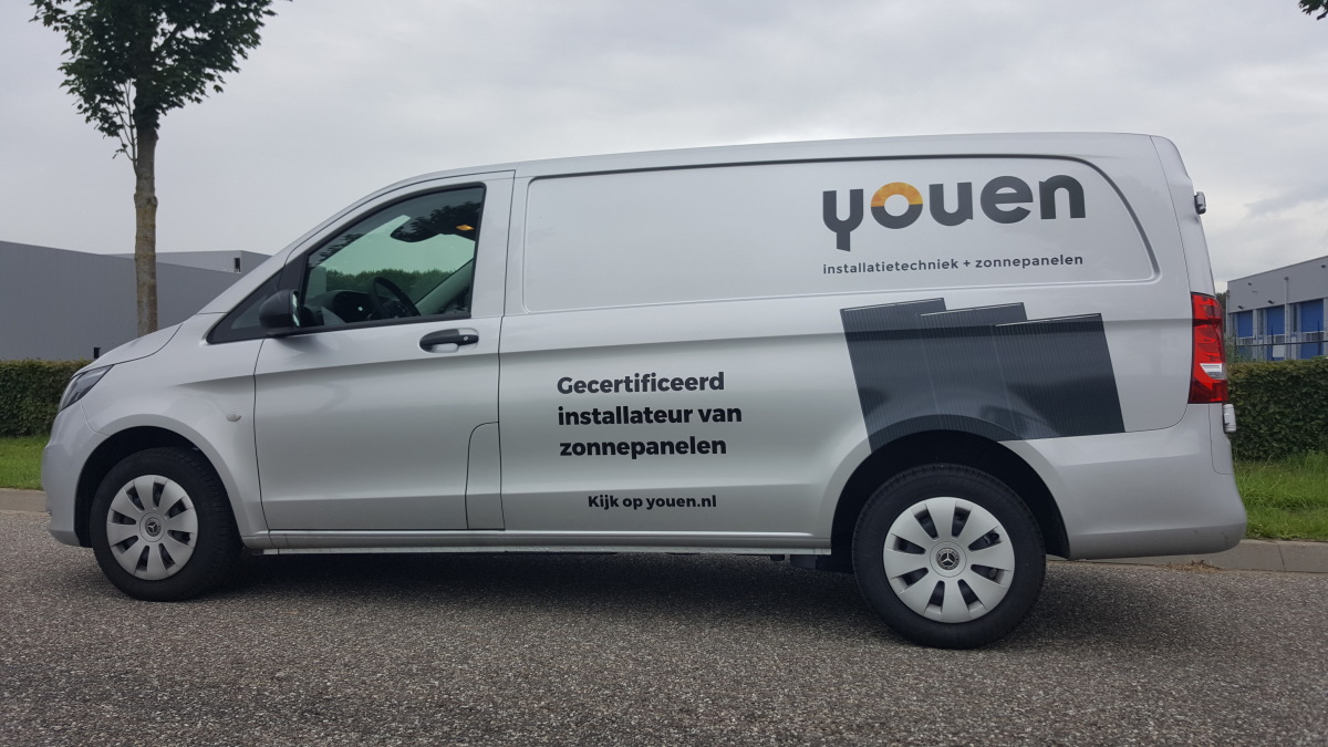 Autoreclame Youen Zonnepanelen