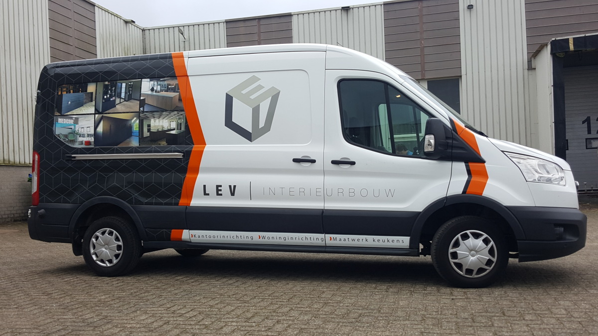 Autoreclame LEV Interieurbouw Almere