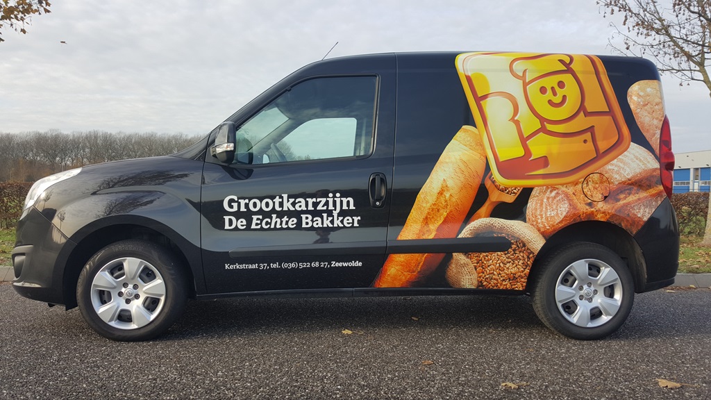 Autoreclame Grootkarzijn  De Echte Bakker
